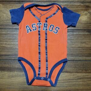 MLB Genuine Merchandise Houston Astros Infant Orange Bodysuit - Size 6/9m